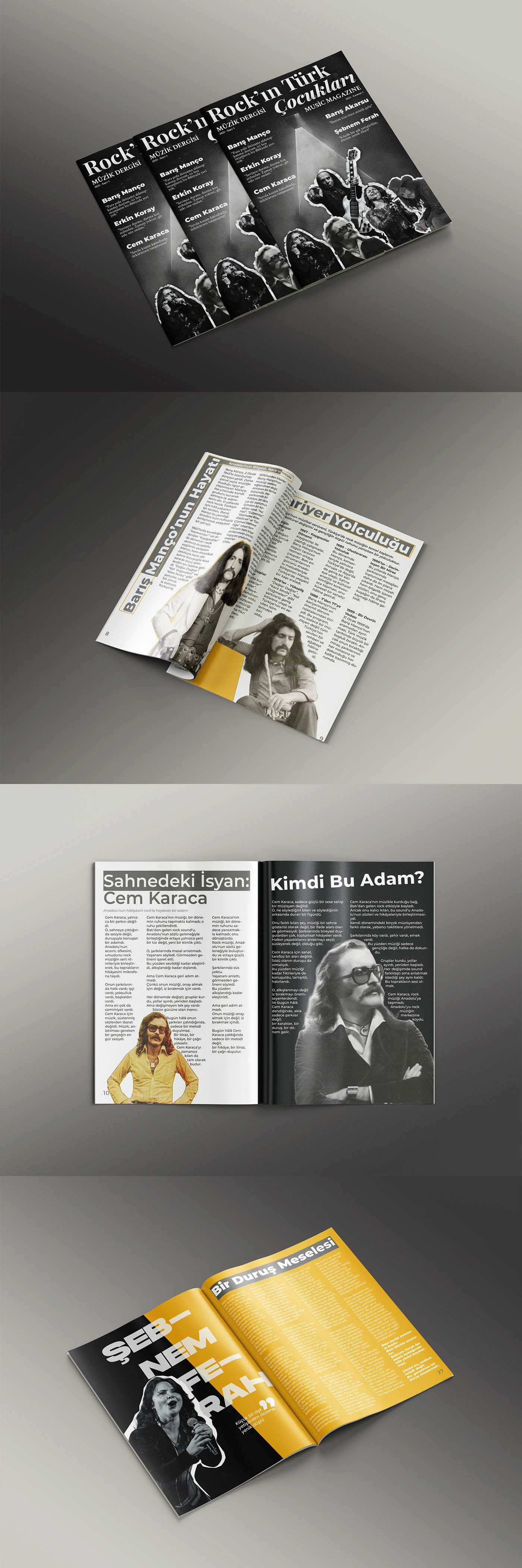 Rock'ın Türk Çocukları Dergi Çalışması proje görseli